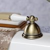 Kingston Brass KSK3353PLTR Deck Mount Hand Shower with Diverter for Roman Tub Faucet, Antique Brass KSK3353PLTR